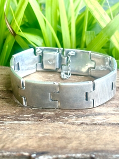Antigua pulsera de plata estilo Belgiorno