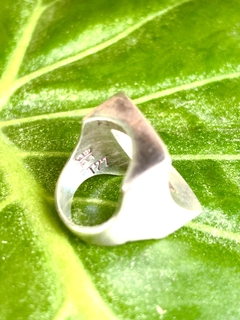 Antiguo anillo Belgiorno plata 900 cuadrado - comprar online