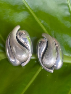 Aros clip estilo Belgiorno de plata