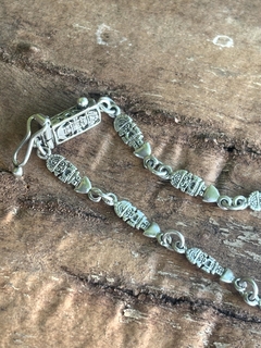 Collar, pulsera y aros mexicanos, plata 950 y malaquita en internet