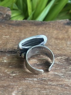Antiguo anillo Belgiorno plata 900 rayas - comprar online