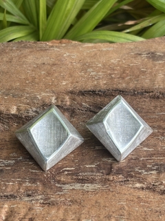 Antiguos aros clip plata 900 A. Belgiorno