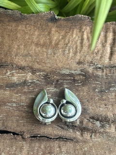 Antiguos aros clip A. Belgiorno plata 900