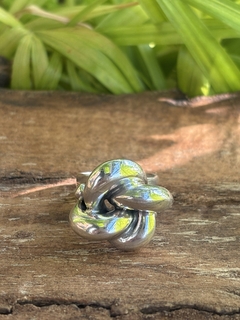 Antiguo anillo A. Belgiorno Bananitas plata 900