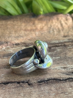 Antiguo anillo A. Belgiorno Bananitas plata 900 en internet
