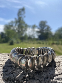 Pulsera de plata 900 A. Belgiorno media luna - comprar online