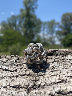 Antiguo anillo de plata estilo belegiorno