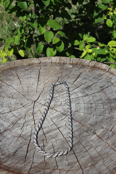 Cadena/ Collar Plata modelo turbillon