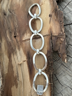 Gran pulsera de plata 900 eslabones grandes