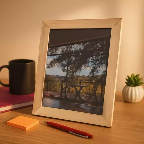 Cuadro de Madera Natural 28Cm x 38Cm - comprar online