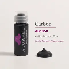 Imagen de Acrilicos Acuarel 60 ml - Marrones y Neutros Oscuros