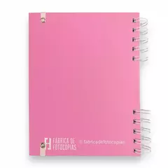 Cuaderno A5 Mate Rosa Liso - Fábrica de Fotocopias
