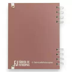 Cuaderno A5 Mate Terracota Liso - Fábrica de Fotocopias