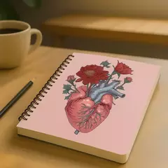 Cuaderno A5 Corazón Florido - comprar online