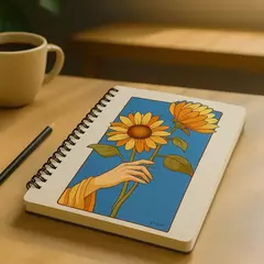 Cuaderno A5 Solcito en la mano - comprar online
