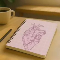 Cuaderno A5 Corazón Pixel - comprar online