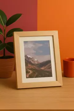 Cuadro de Madera Natural 23Cm x 33Cm - Fábrica de Fotocopias