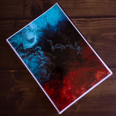 Cuaderno A4 Agua Roja y Azul