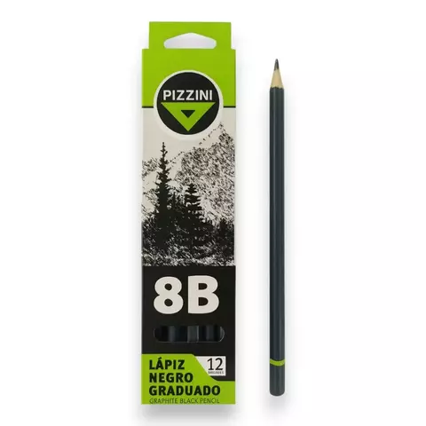 Lápices Pizzini Negros Graduados - comprar online