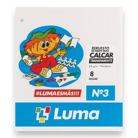 Papel de Calcar Luma N°3 (8 hojas)