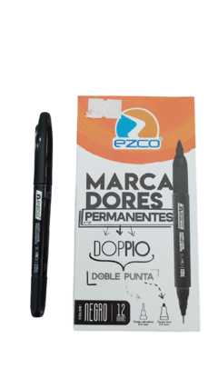 Marcador Ezco Doble Punta