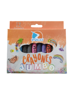 Crayones Jumbo Ezco x12 Colores