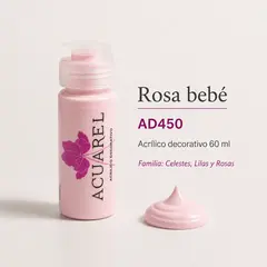 Acrilicos Acuarel 60 ml - Familia Celestes, Lilas y Rosas - comprar online