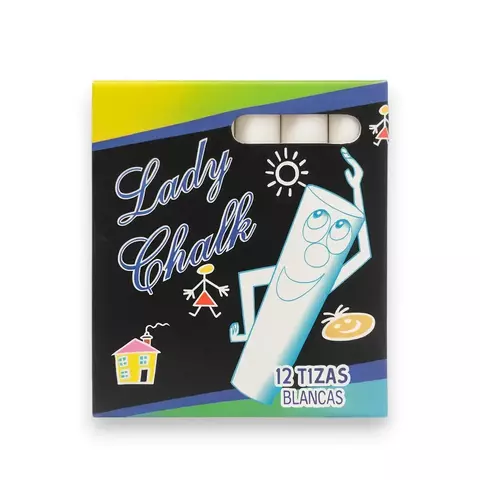 Tizas Lady Chalk Blancas x12 - comprar online