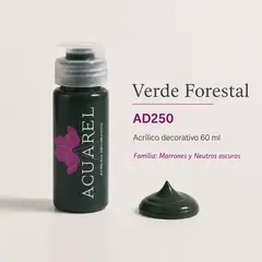 Acrilicos Acuarel 60 ml - Marrones y Neutros Oscuros