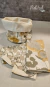 Set Textil Jardín Ocre - 4 Servilletas + Contenedor - comprar online