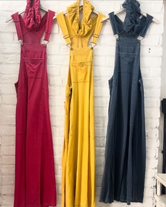 Vestido jardineira estonado
