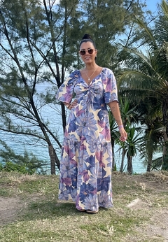 Vestido manga floral na internet