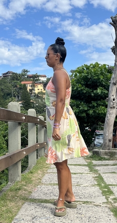 Vestido curto babado na internet