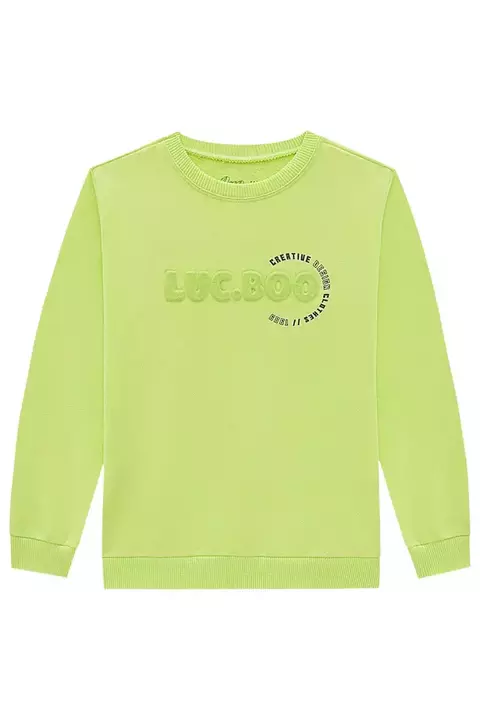 Blusão em Moletom sem Pelúcia Luc.Boo