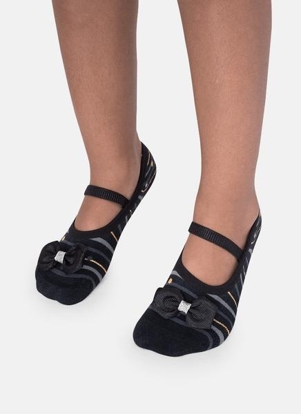 Meia Sapatilha Antiderrapante Listrada Aroma Morango Puket