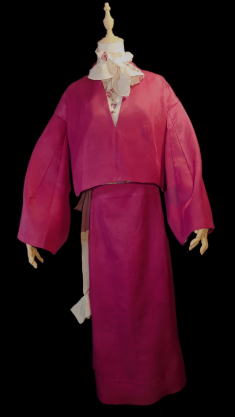 Ensamble nube rosa cochinilla