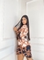 Chemise estampa arabesco com cinto