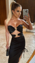 Vestido tomara que caia comprimento midi - Vestido Scarlet - loja online