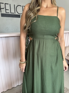 Vestido Midi Lace UP Lateral - comprar online