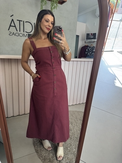 Vestido Sarja Midi