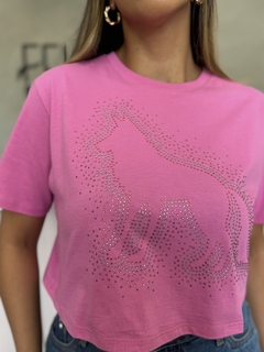 T-shirt Cropped ACT Strass - comprar online