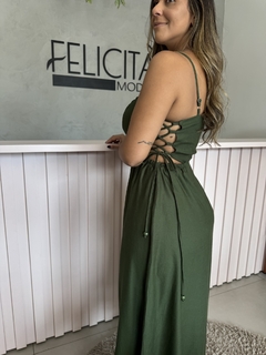 Vestido Midi Lace UP Lateral na internet