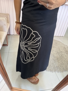Vestido Um Ombro Bordado - loja online