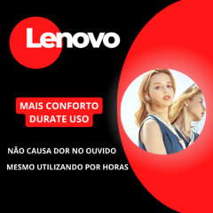 Fone de ouvido sem fio Lenovo LP40 TWS Bluetooth 5.0 - loja online