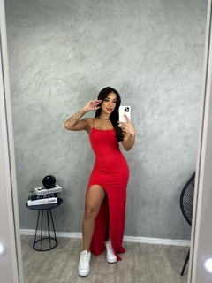 vestido mavi vermelho