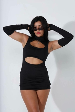 vestido veronica preto