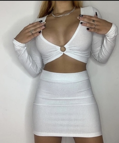 conjunto lurex branco