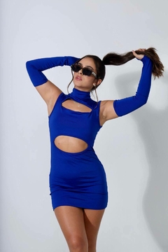 vestido veronica azul bic