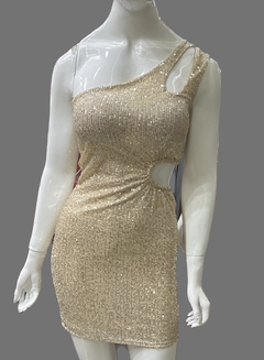 vestido paetê - miranini store
