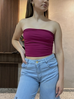 tube top marsala - comprar online